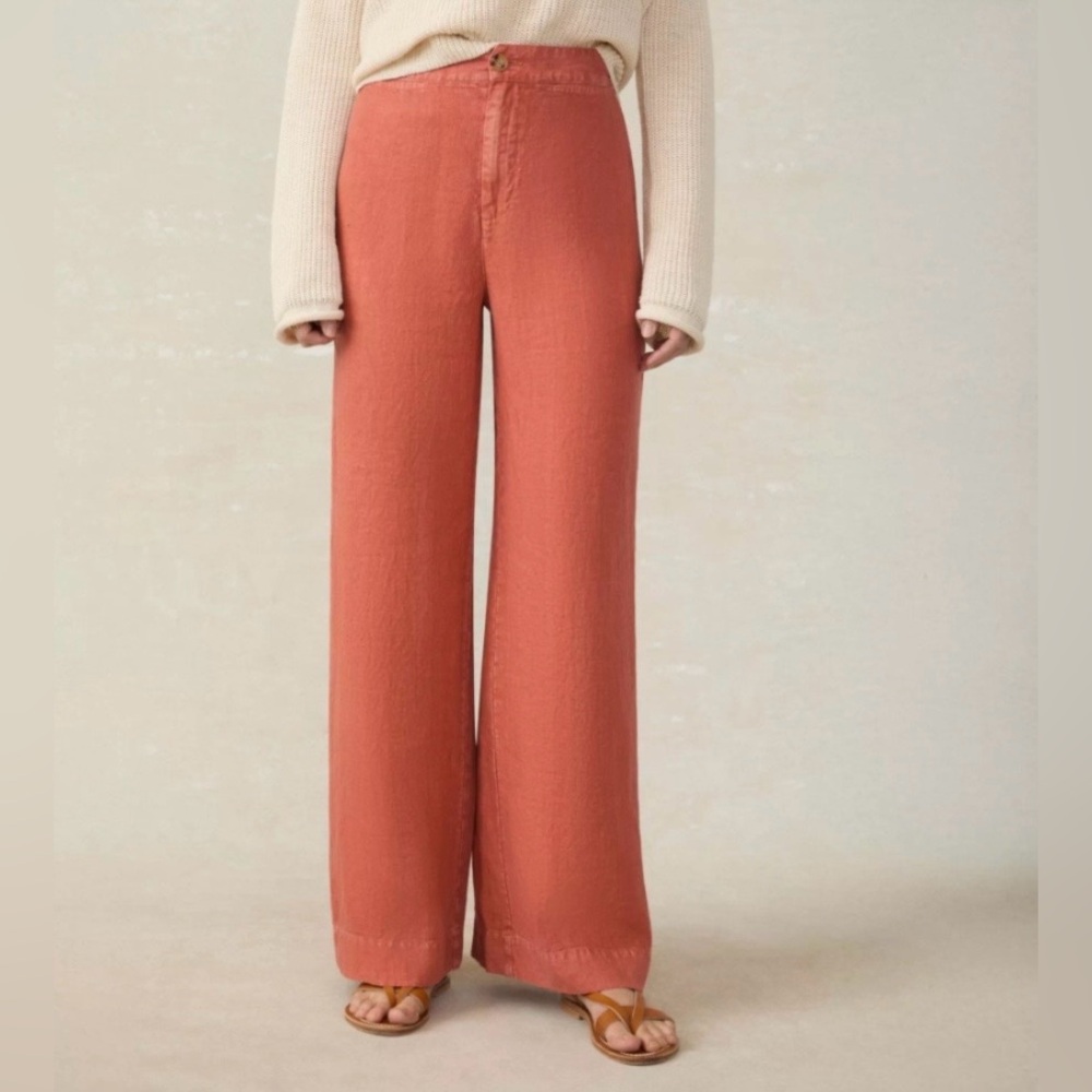 New Faherty Women’s Summer Linen Pants Size: Large